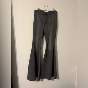 Free People Charcoal Denim Pants